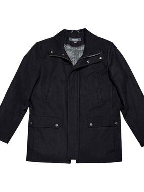 Kenneth Cole Reaction WOOL Designer Winter Business Casual Peacoat Womens Medium